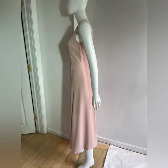 Show Me Your MuMu Womens Light Pink Jenn Maxi Dress V-neck Sleeveless Size S - Picture 5 of 11
